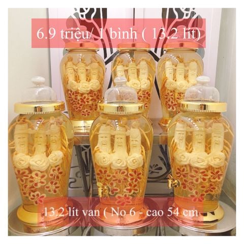  BÌNH RƯỢU SÂM HÀN ĐIÊU KHẮC PHƯỚC LỘC THỌ 