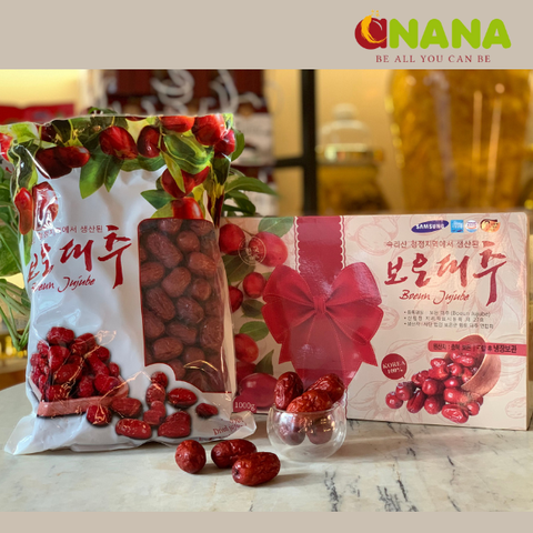  Táo Đỏ Sấy Khô SamSung Hàn Quốc hộp mẫu Nơ hộp 1kg 