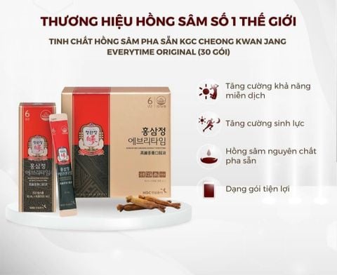  Tinh chất hồng sâm pha sẵn Everytime Balance KGC 