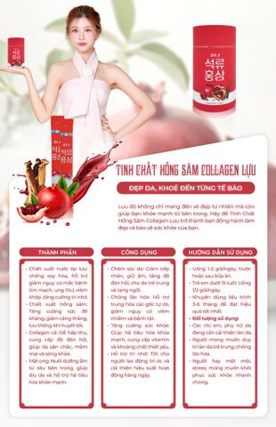  Tinh Chất Hồng Sâm Collagen Lựu 