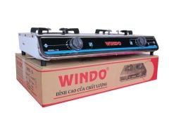 Bếp gas đôi mặt inox Windo 718