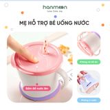  Cốc Tập Uống Nước 3 Giai Đoạn Kèm Nắp Ăn Snack Cho Bé Chất Liệu An Toàn 