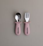  Bộ thìa dĩa ăn dặm inox Hanmoon cho bé 