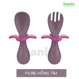  Bộ thìa dĩa ăn dặm FIORE có chặn chống hóc cho bé 