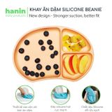  Khay ăn dặm chống đổ silicone Beanie 