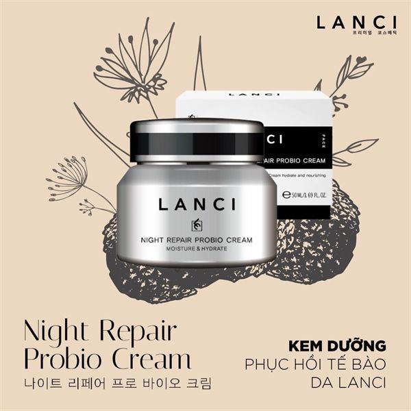  KEM DƯỠNG DA BAN ĐÊM LANCI 50ML 