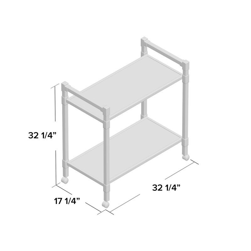  Kolar Modern Glass Bar Cart 