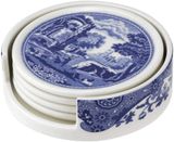  Spode Blue Italian Coaster ( set 4 lót ly sứ ) 