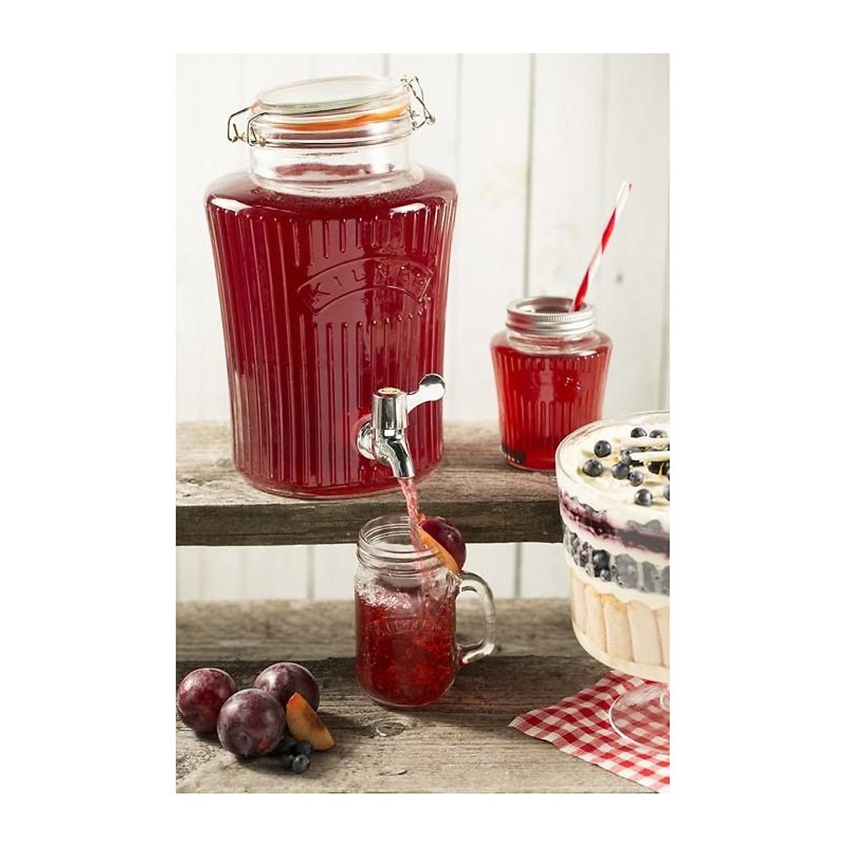  Kilner - Bình Nước Thủy Tinh Vintage 5L 