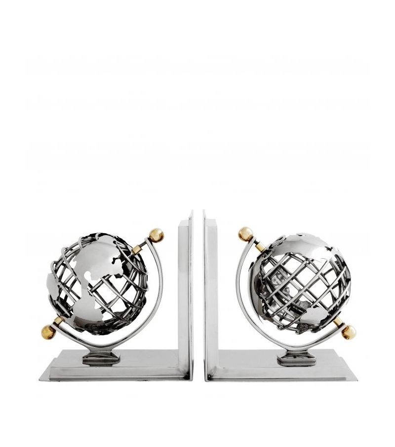  Eichholtz BOOKEND GLOBE SET OF 2 