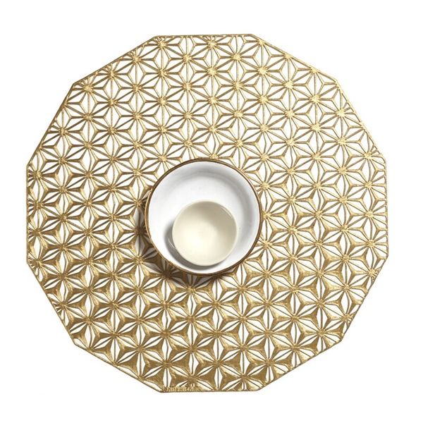  Lót dĩa chilewich kaleidoscope Brass Placemat 