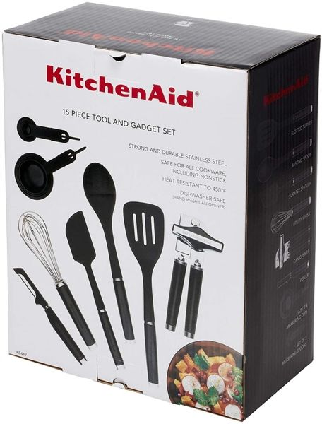  Bộ dụng cụ và thiết bị nhà bếp KitchenAid màu đen - 15 món 