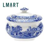  Spode - Blue Italian Covered Sugar Bowl 