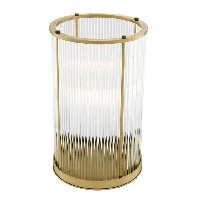  Eichholtz Hurricane Mayson Antique brass finish | clear glass 