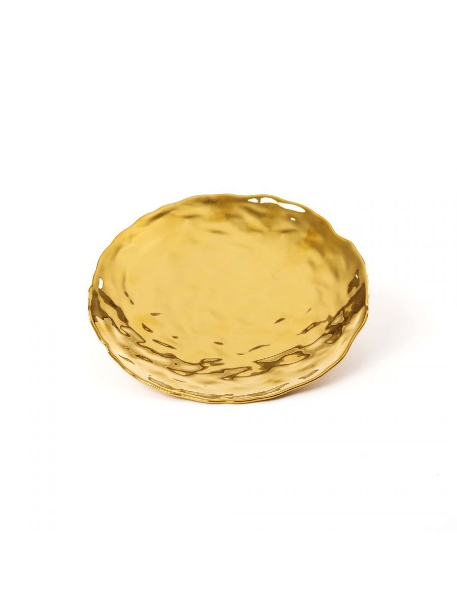  Seletti dĩa tráng miệng Fingers Porcelain Gold 