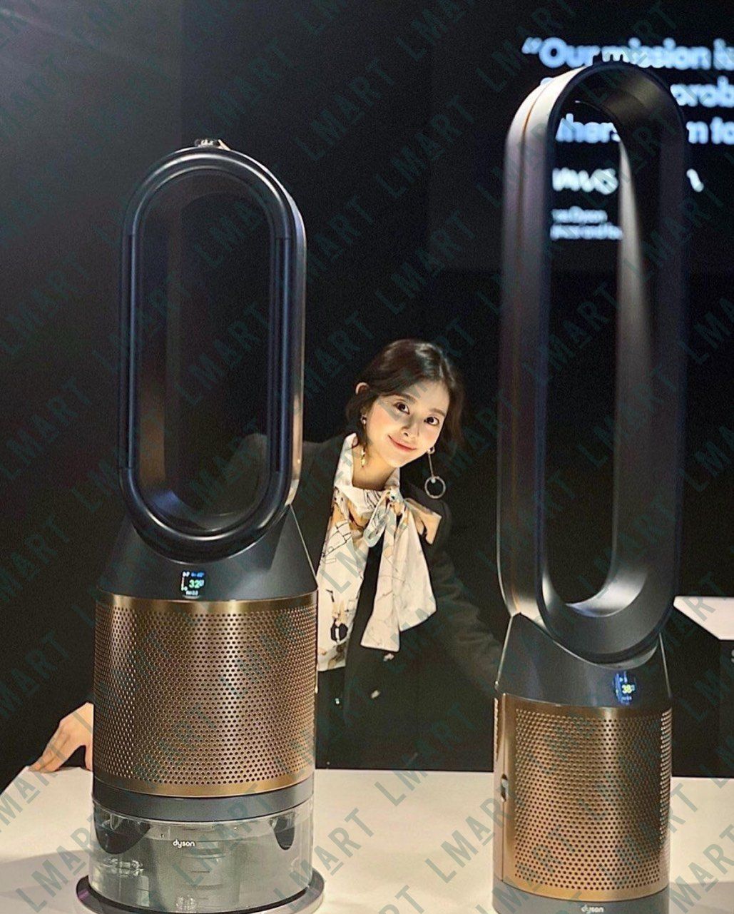  Quạt Không Cánh Kèm Lọc Không Khí Dyson Pure Cool Cryptomic TP06 