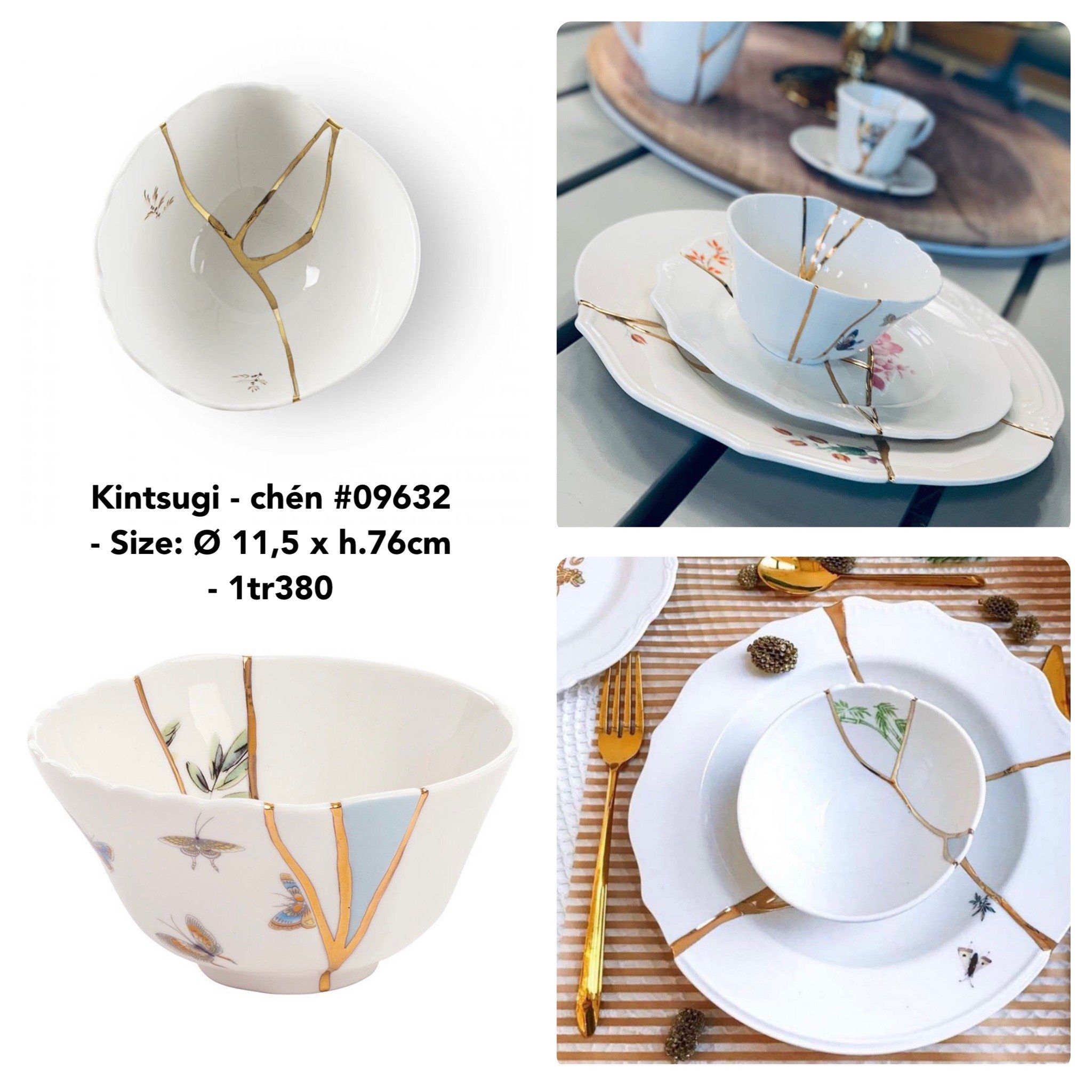  Seletti Kintsugi - chén 