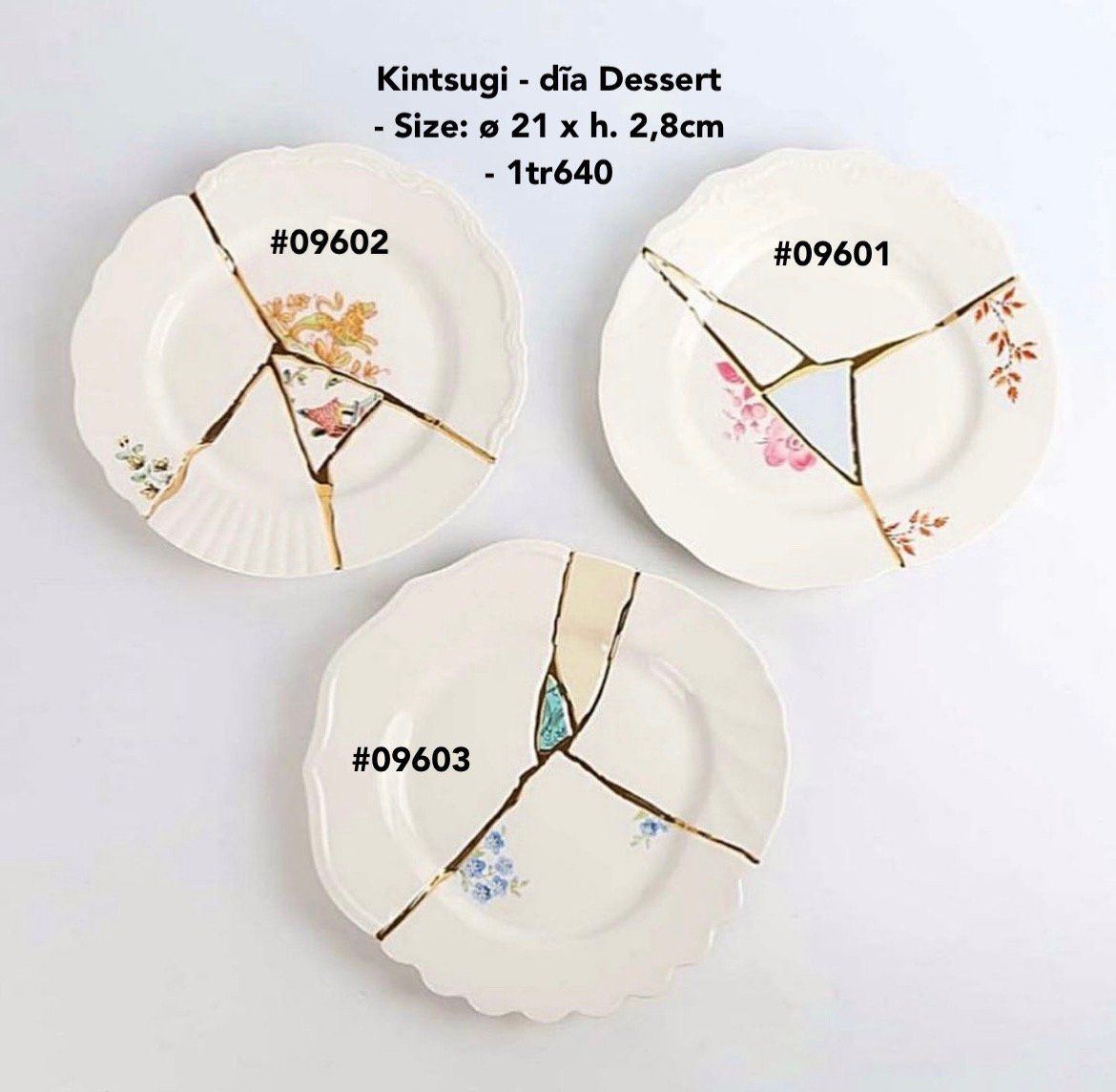  Seletti Kintsugi - Dĩa Dessert 