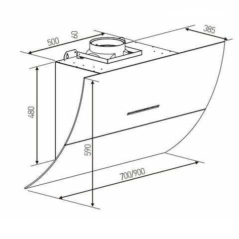  Máy hút mùi phong cách hiện đại Arber AB9901 