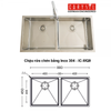CHẬU RỬA CHÉN BÁT BÁN THỦ CÔNG CARYSIL IC-MQ9