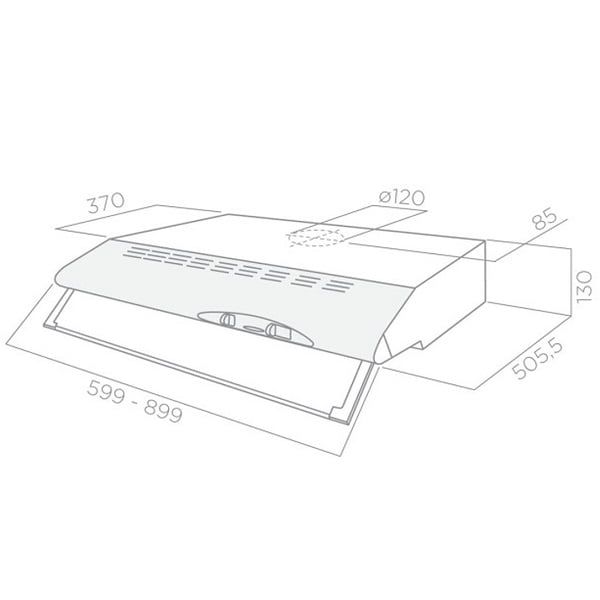 Máy hút mùi Elica CONCORDE IX 60CM