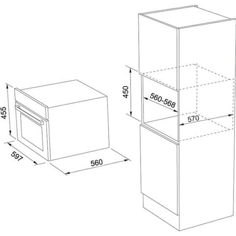  Lò hấp Franke FSO 45 FS C TFT BK XS 