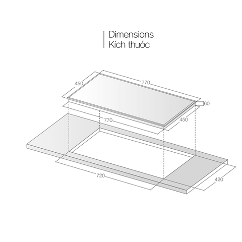  Bếp từ đôi Lorca LCI-829 