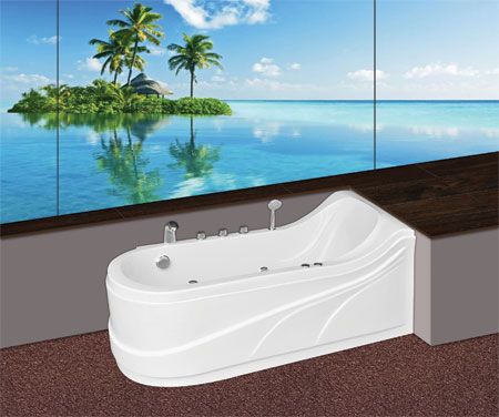Bồn Tắm Nằm massage Euroca OVAL EU3-1680