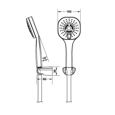  Bộ sen tay Hafele Senso 589.85.314 