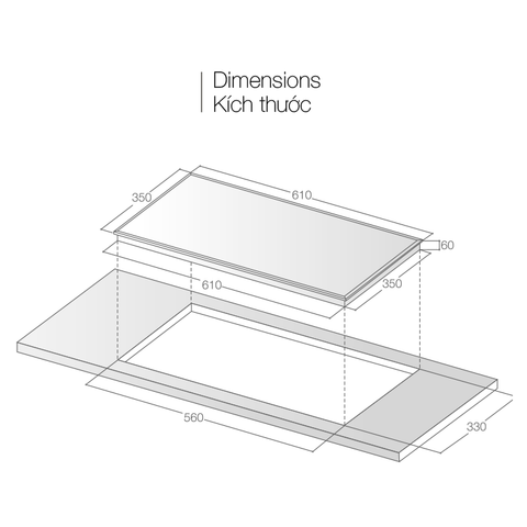  Bếp từ đôi Lorca LCI-800 