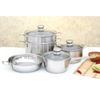 Bộ nồi Inox Fivestar 5 chiếc vung kính nấu Đồ Gia Dụng