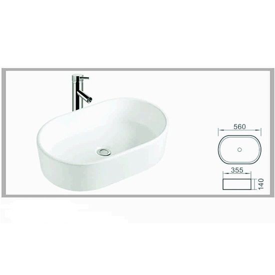 Chậu sứ bàn đá Govern LAD-016