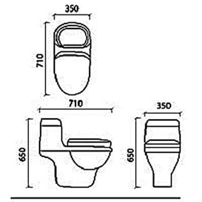  Bồn cầu Govern YKL-F13 (nắp êm) 