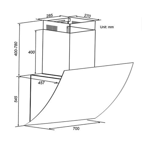  Hút mùi SPELIER SP 680W 