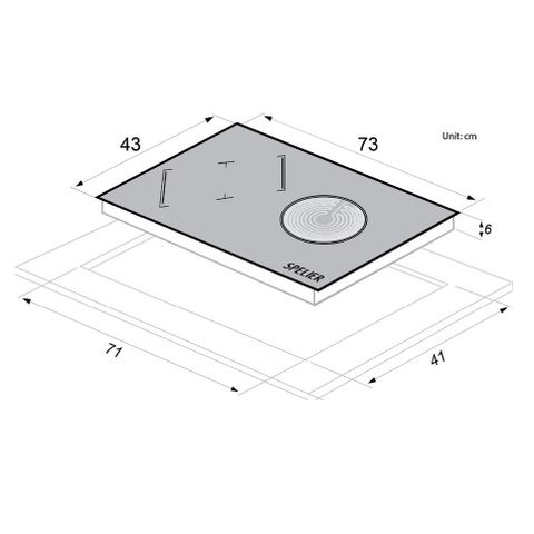  Bếp Điện Từ đôi Spelier SPE IC 938 FE 