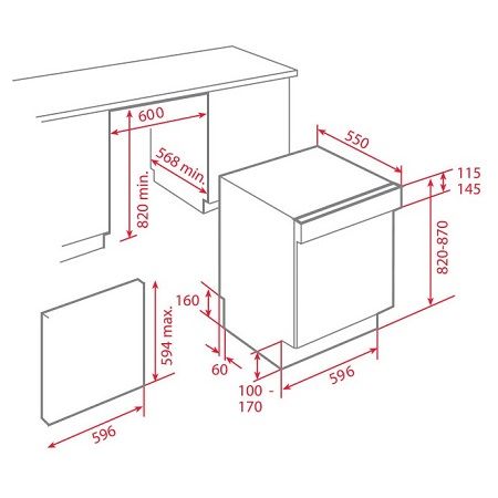  Máy rửa chén Teka DW8 59 FI 