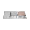 Chậu rửa chén bán thủ công Malloca MS8815L