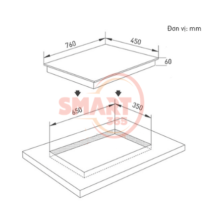  Bếp từ Eurosun EU-T892G 