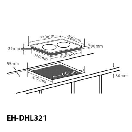  Bếp điện Chefs EH-DHL321 