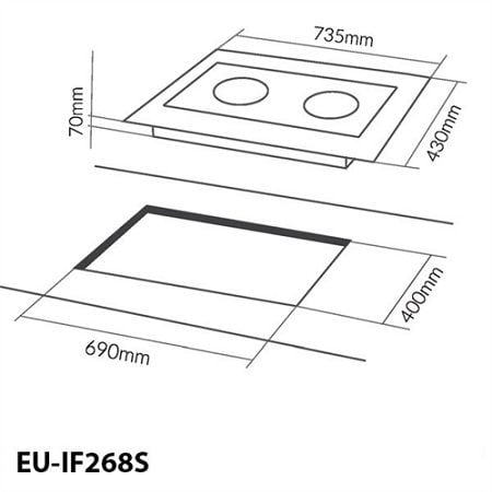  Bếp điện Eurosun EU IF268S 