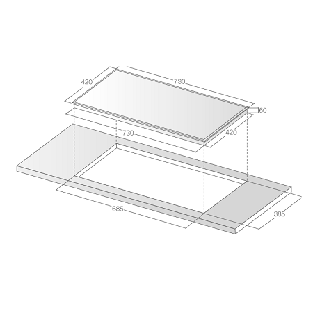  Bếp điện từ Lorca LCE 826 