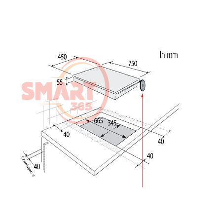  Bếp từ Brandt BPI6230BL 