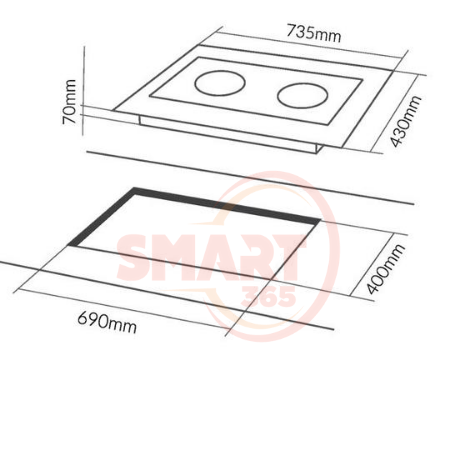  Bếp từ Eurosun EU-T895G 