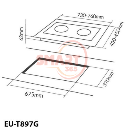  Bếp từ Eurosun EU-T897G 