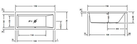  Bồn tắm cao cấp Hafele 588.45.670 