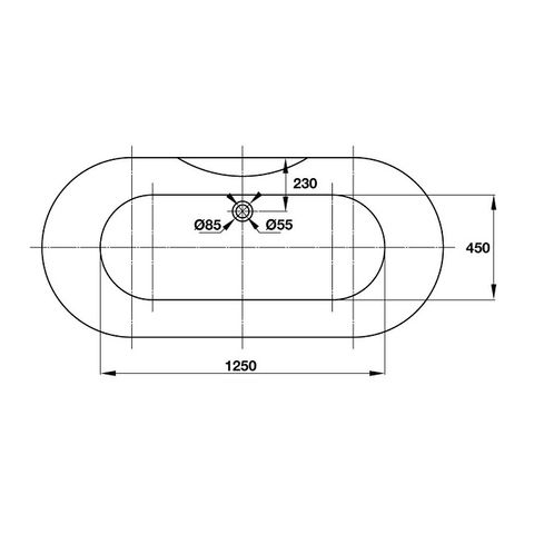  Bồn tắm âm tròn Hafele 588.55.603 