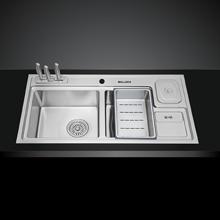 Chậu rửa chén bán thủ công Malloca MS8804