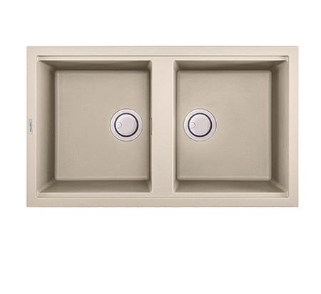 Chậu rửa đá Granite màu kem Malloca BIANCO G-45062
