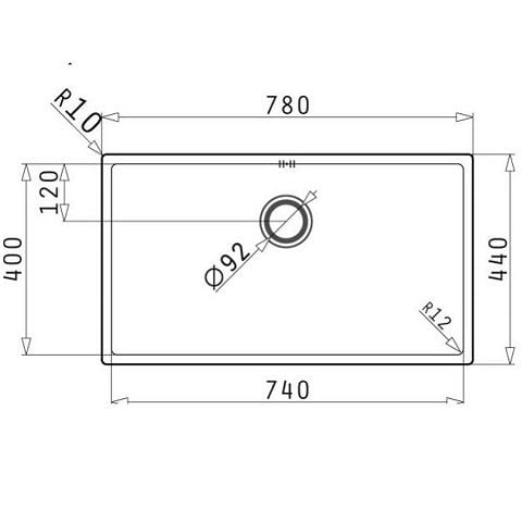  Chậu rửa chén inox Bosch ASTRIS (74X40) 1B 