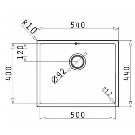  Chậu rửa chén inox Bosch ASTRIS (50X40) 1B 